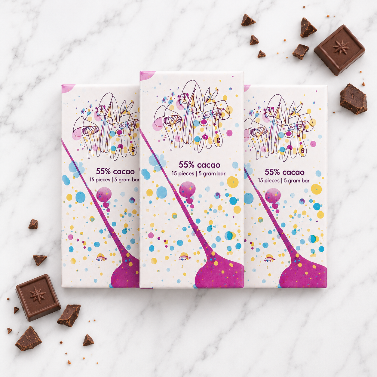 Cosmic Mushroom Chocolate Bar - 3 pack
